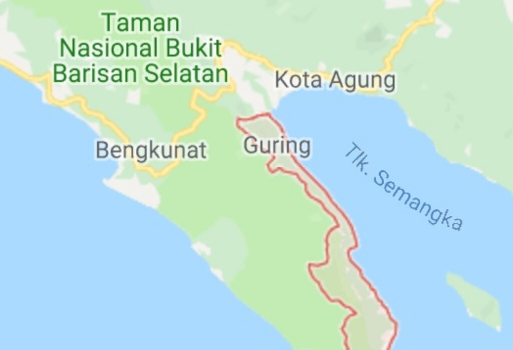 Peta Taman Nasional Bukit Barisan Selatan (1)